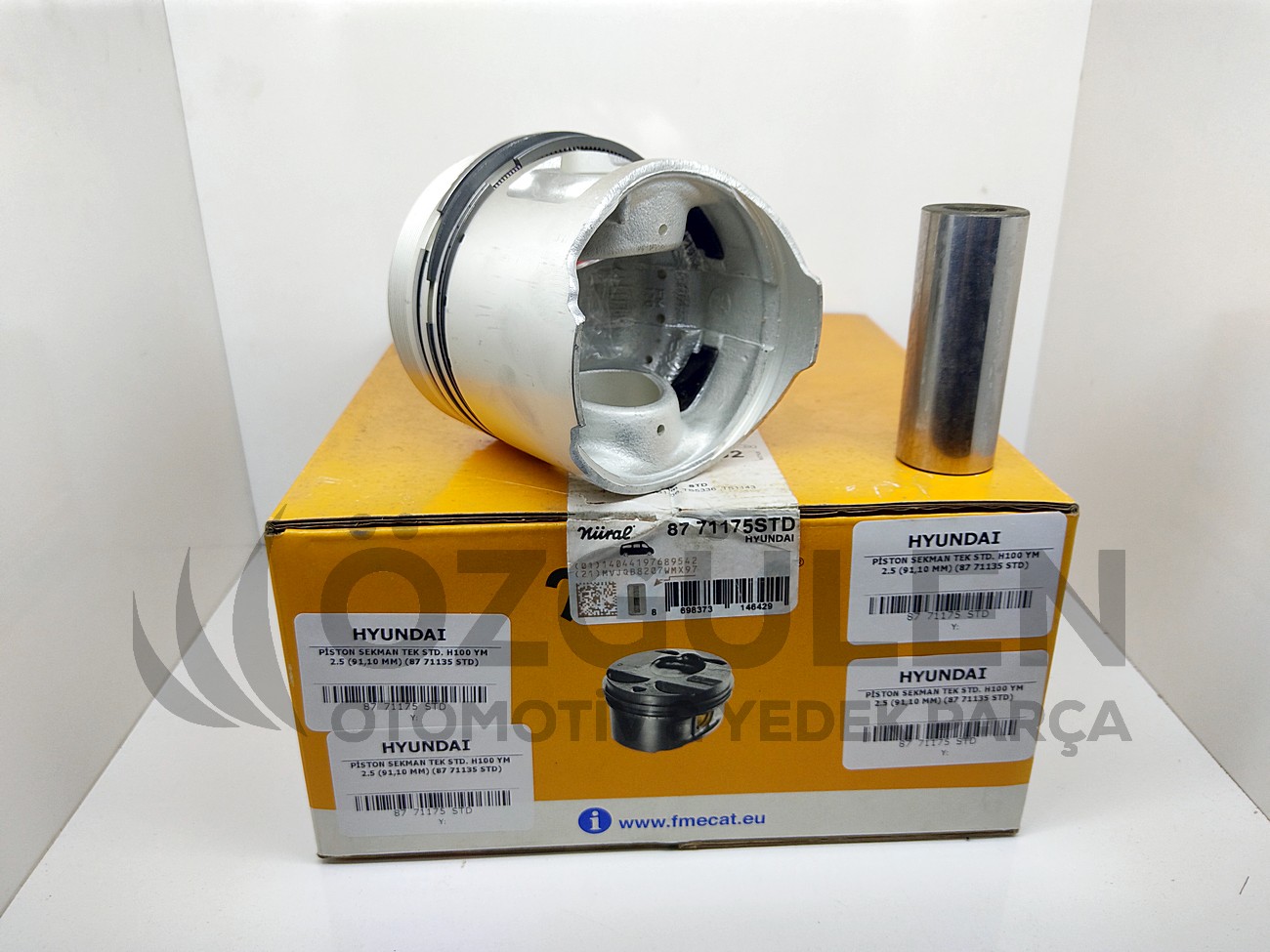 Hyundai H100 Piston Sekman (Tak�m 4 Adet) (91.10mm) H100 YM 2.5 �r�n Foto�raf� - 4
