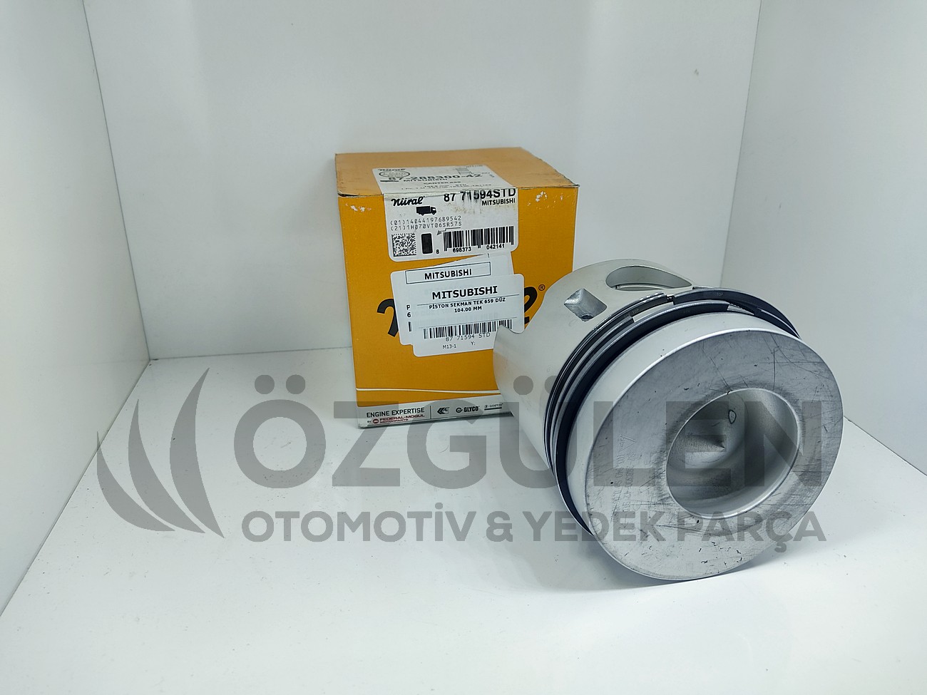 Mitsubishi Piston Sekman (TEK) (104.00mm) 659 D�z �r�n Foto�raf� - 2