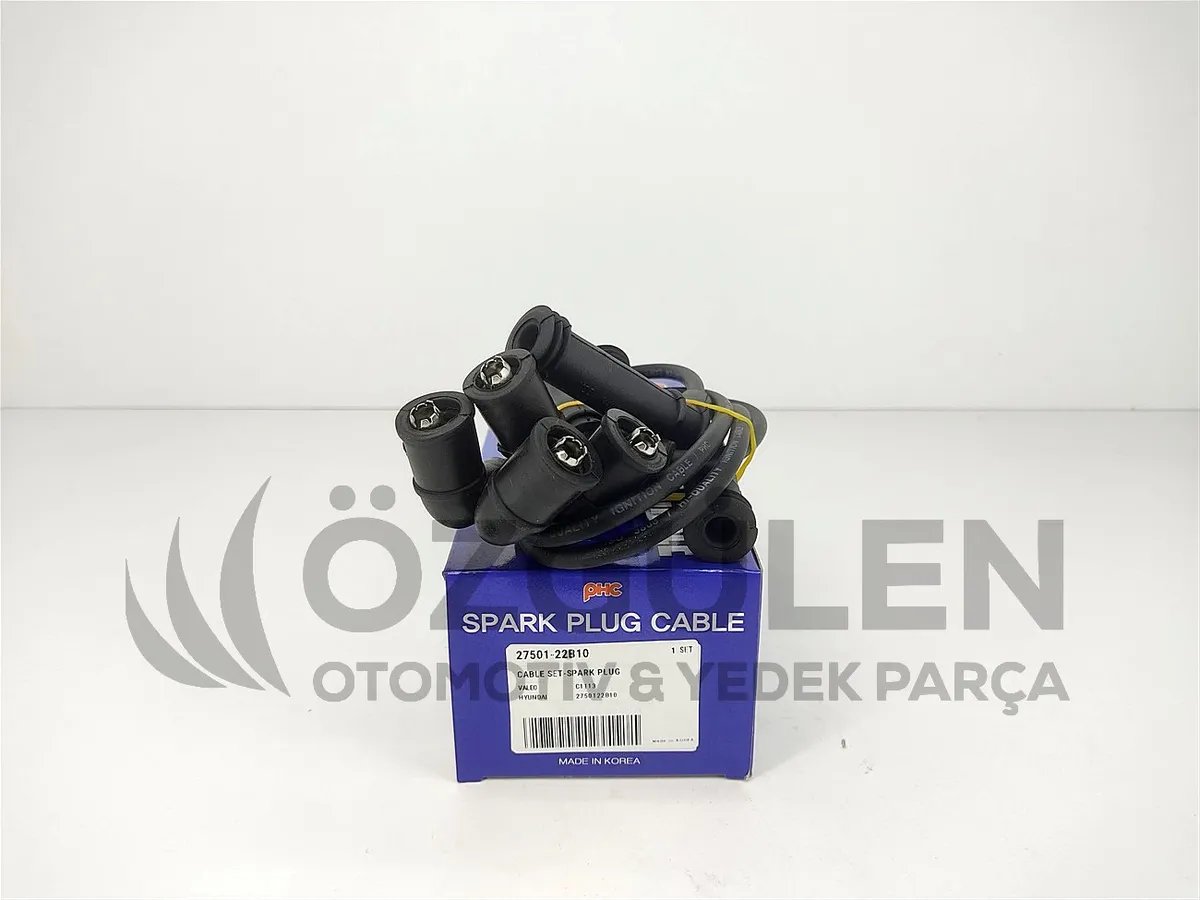 Hyundai Buji Kablo Seti 27501-22B10 Accent Getz Elantra 1.3 1.5 1.6 G4EA G4EB G4EC G4ED �r�n Foto�raf�