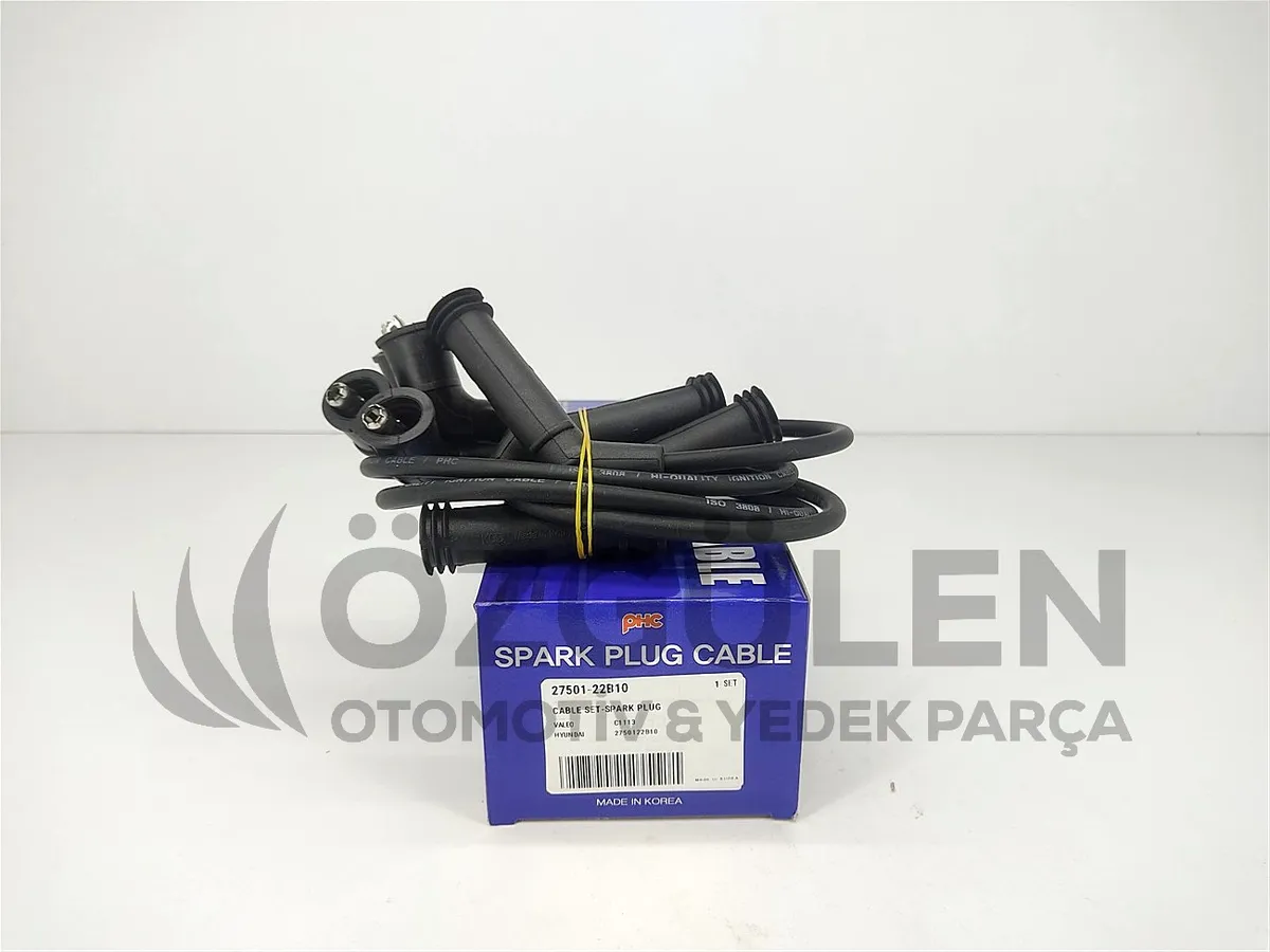 Hyundai Buji Kablo Seti 27501-22B10 Accent Getz Elantra 1.3 1.5 1.6 G4EA G4EB G4EC G4ED �r�n Foto�raf� - 2