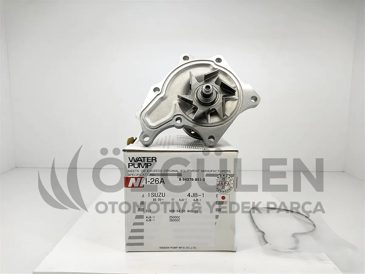 Isuzu NPR NQR Mitsubishi Fuso Devirdaim Su Pompas� 8-94376-851-0 4.3 4.6 4HF1 4HG1 �r�n Foto�raf�