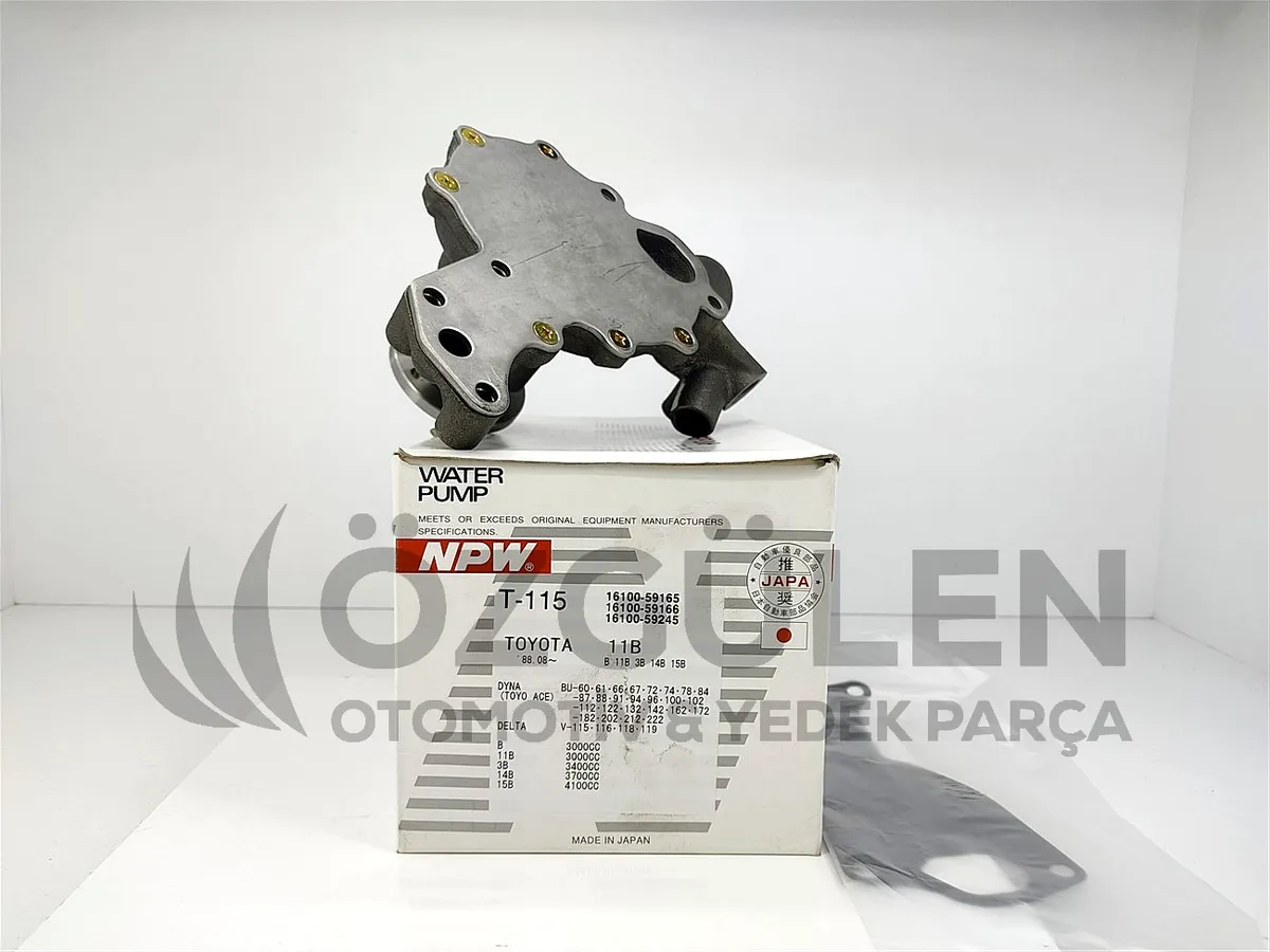 Toyota Hilux Hiace Land Cruiser 4Runner Devirdaim Su Pompas� 16100-59165 2.4 2.4 TD 2L 2LT �r�n Foto�raf� - 3